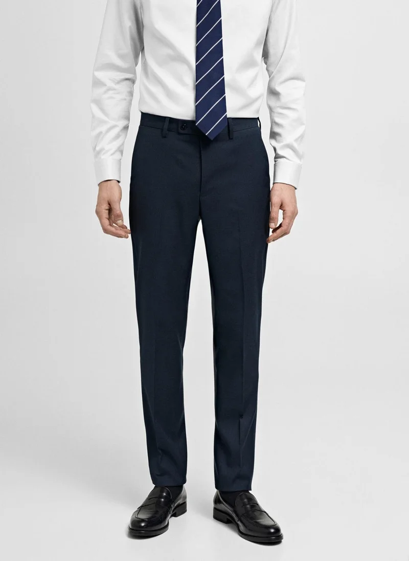 Mango Man slim fit suit pants